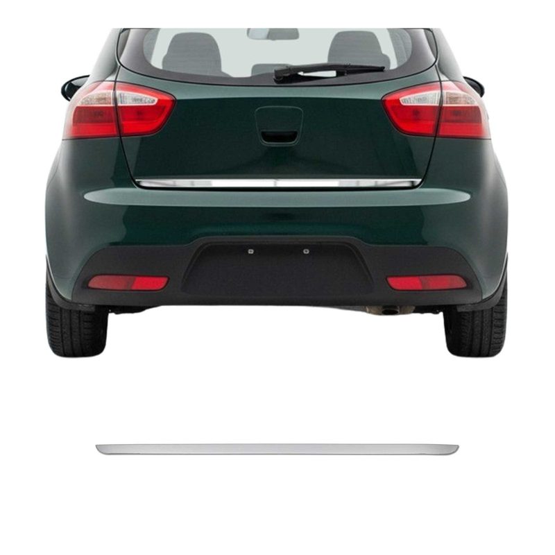 2012-2015 Kia Rio Rear Trunk Molding Trim Stainless Steel Silver