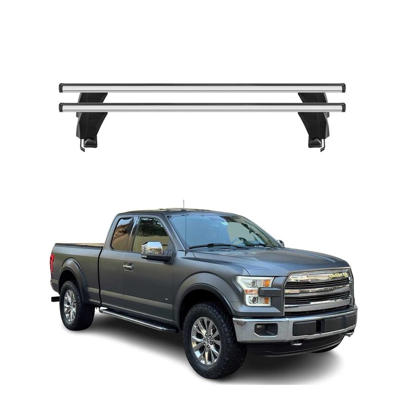 2017-2022 Ford F-250 Roof Rack Cross Bars Silver