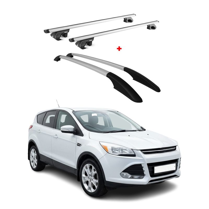 2013-2019 Ford Escape Roof Racks & Roof Rack Rails Silver