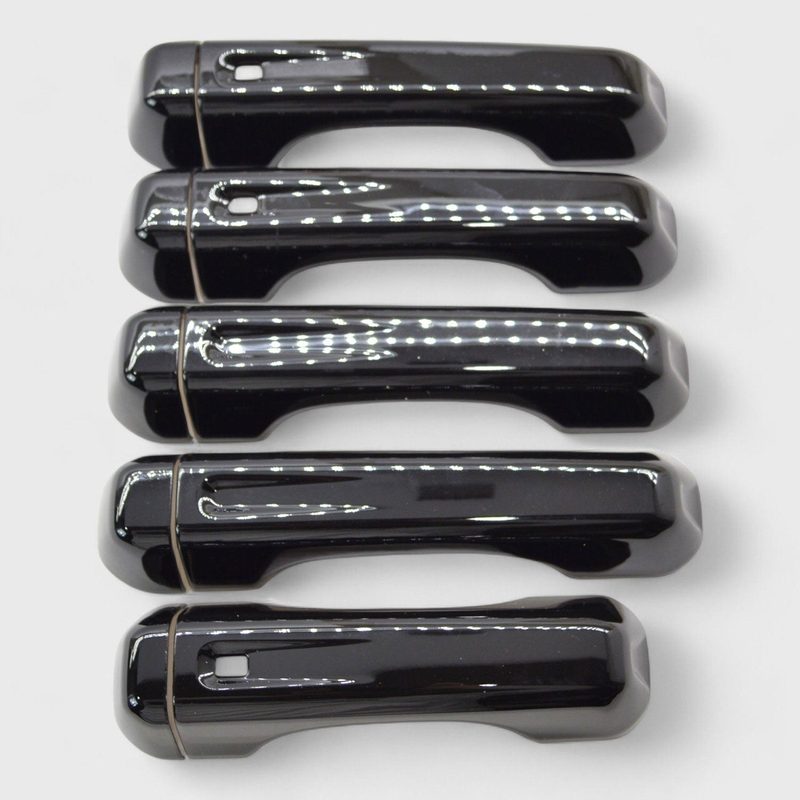 2018-2025 Jeep Wrangler JL Door Handle Cover Gloss Black 10Pcs ABS Plastic