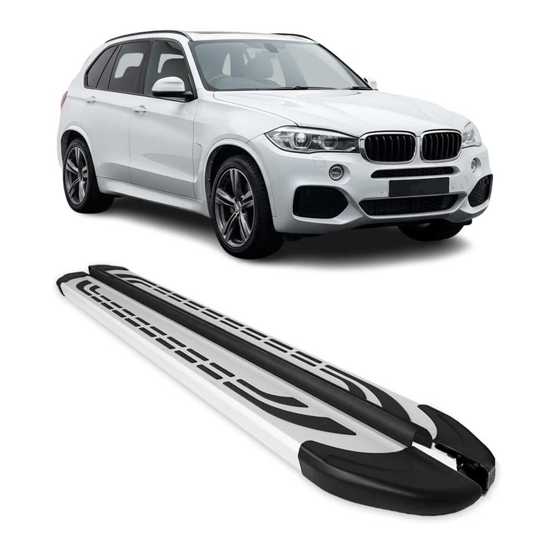 2014-2018 BMW X5 F15-F85 Running Boards Side Steps Silver