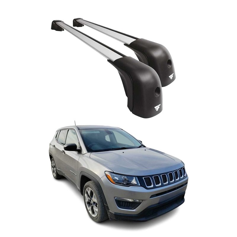 2017-2026 Jeep Compass Roof Racks Cross Bars Silver