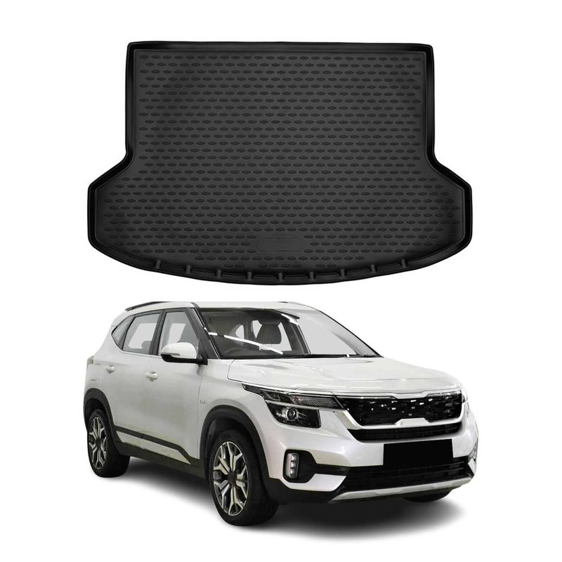 2021-2026 Kia Seltos 2WD Cargo Liner Trunk Mat All Weather Waterproof Black