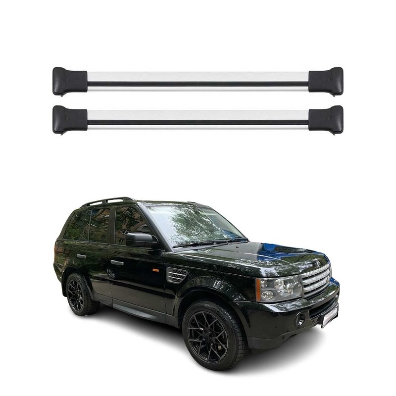 2006-2013 Land Rover Range Rover Sport Roof Rack Cross Bars Silver