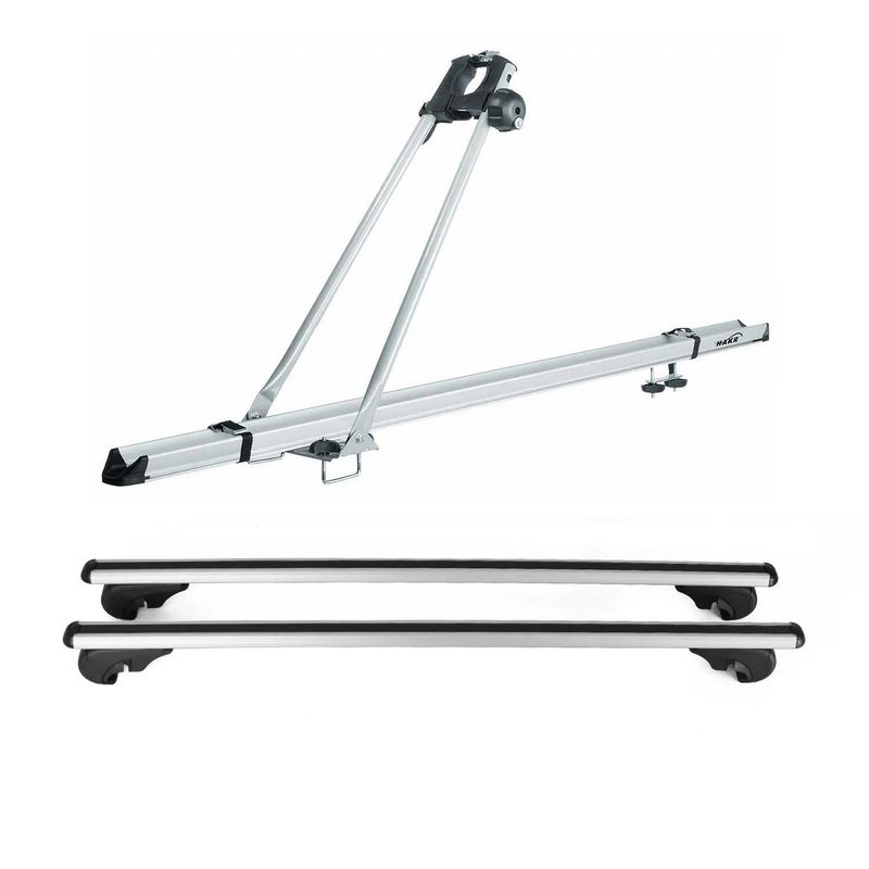 2014-2018 Subaru Forester IV Bike Rack Carrier Roof Racks Set Gray 3Pcs