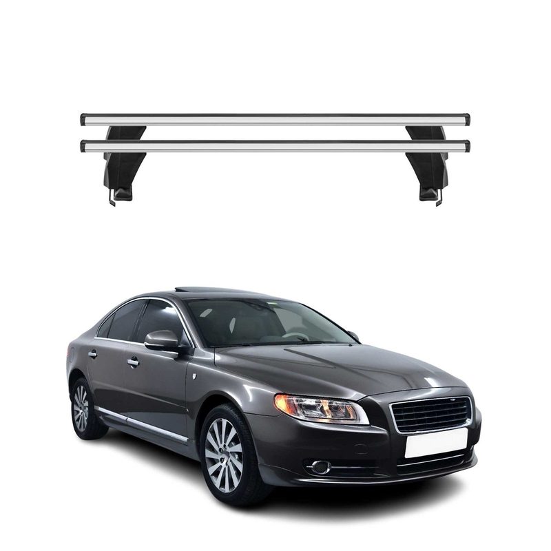 2007-2016 Volvo S80 Roof Rack Cross Bars Silver