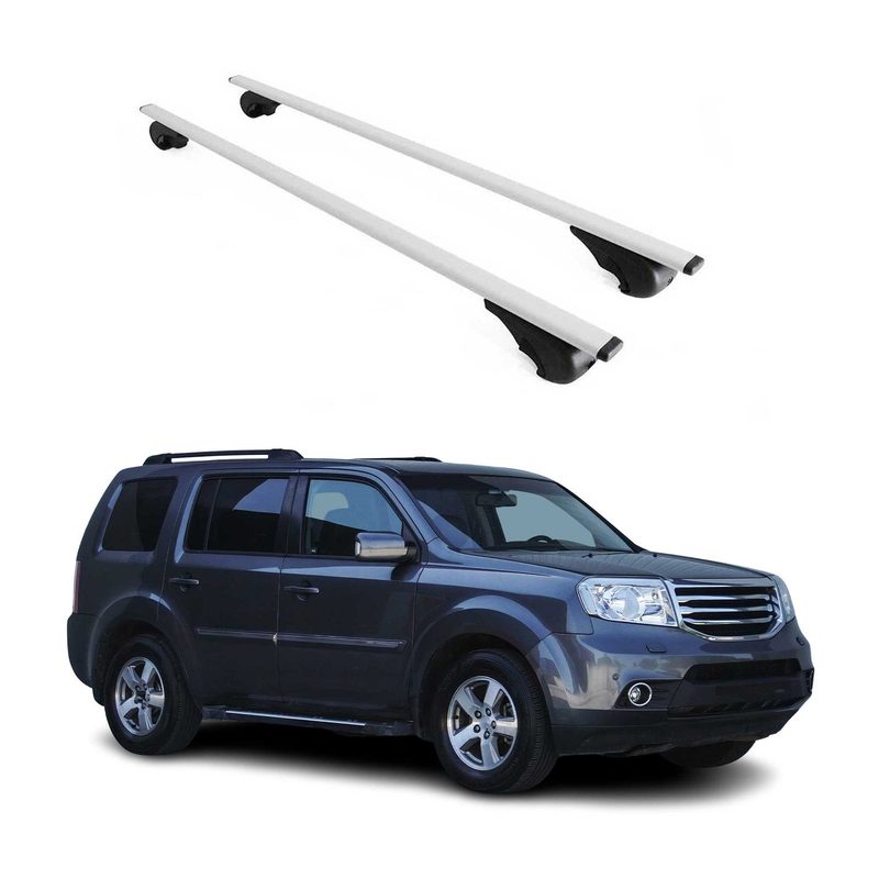 2009-2015 Honda Pilot Roof Rack Cross Bars Silver