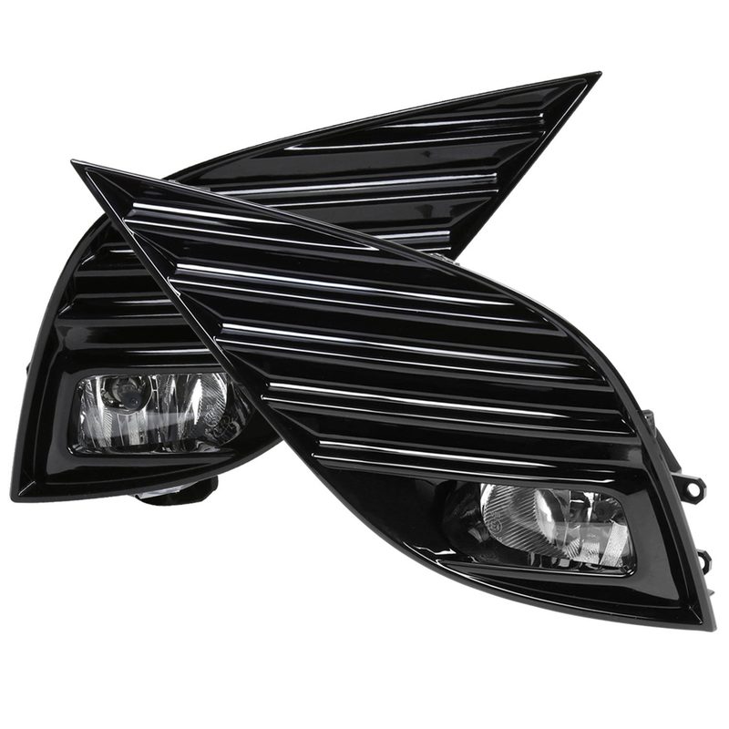 2018-2020 Toyota Camry SE/XSE 12V/19W H16 Fog Lights Kit Chrome/Clear Lens