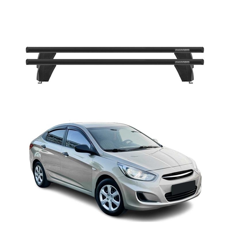 2012-2017 Hyundai Accent Hatchback Roof Rack Cross Bars Black
