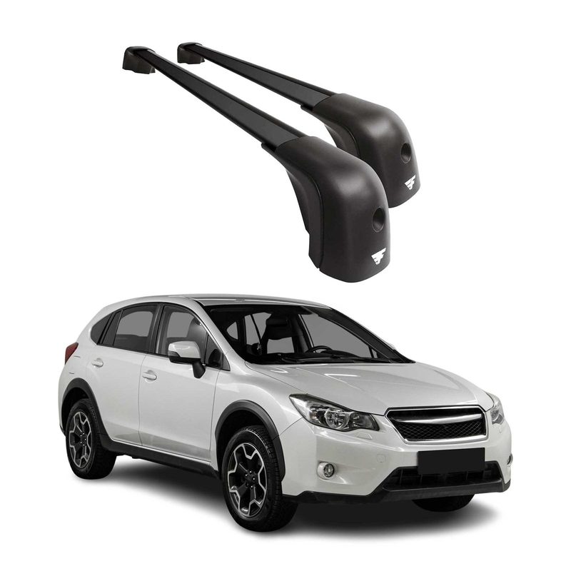 2013-2015 Subaru XV Crosstrek Roof Racks Cross Bars Black