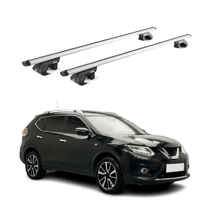 2014-2020 Nissan Rogue Roof Rack Cross Bars Silver