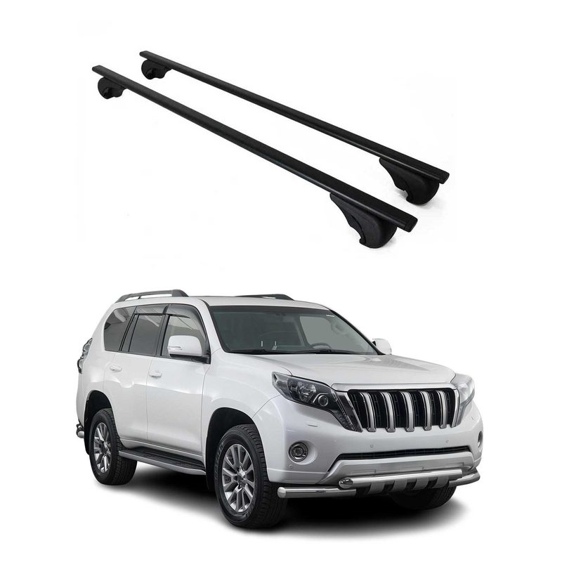 2008-2021 Toyota Land Cruiser Roof Rack Cross Bars Black