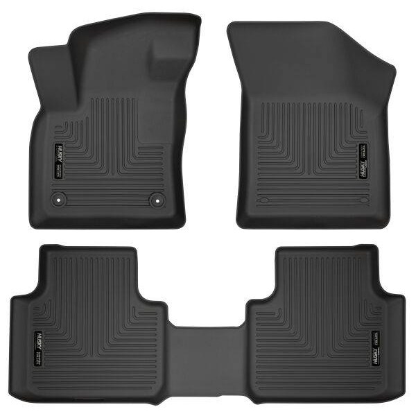 Tapetes Husky Weatherbeater 1ra y 2da Fila color Negro para Teramont 18 - 25