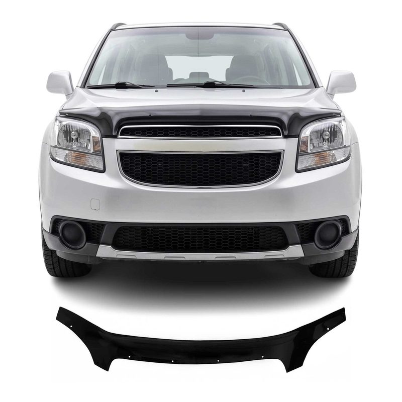 2012-2014 Chevrolet Orlando Front Bug Shield Hood Deflector 1 Pc Smoke