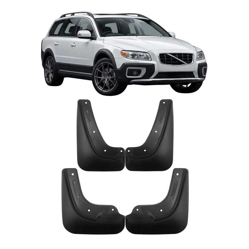 Front & Rear Mud Flaps Set for Volvo XC70 2008-2016 Mud Guards Splash 4 Pcs