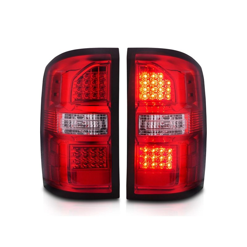 Anzo Red and Chrome LED Tail Lights 311399