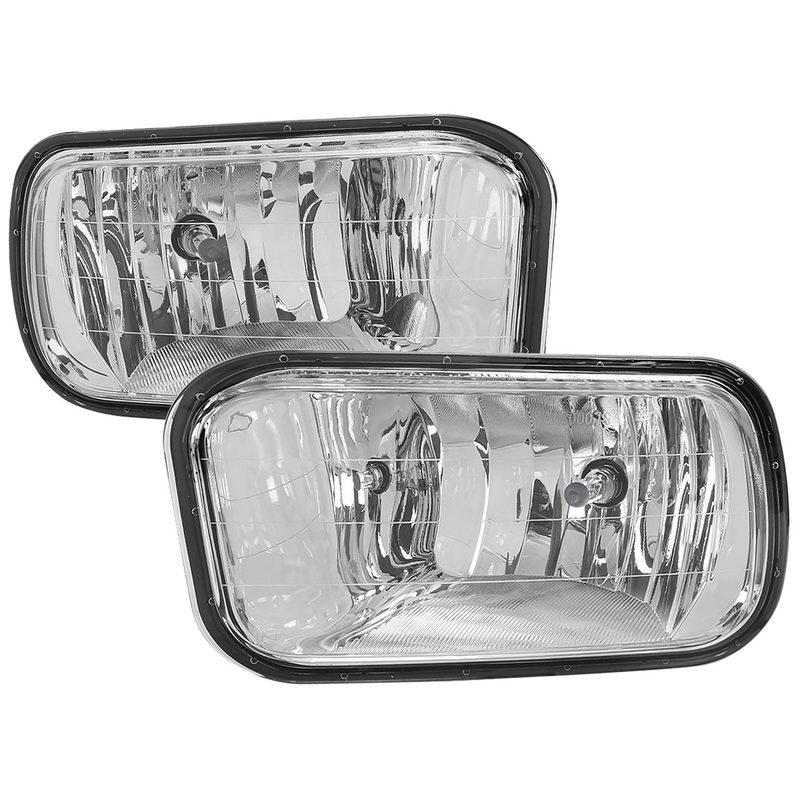 2009-2012 Dodge RAM 1500 / 2010-2018 2500 3500 H10 Fog Lights Chrome/Clear Lens