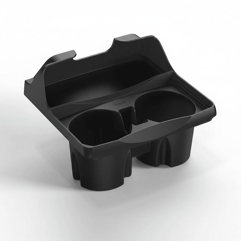 Silicone Center Console Cup Holder Insert for Model 3 & Model Y | Anti-Spill