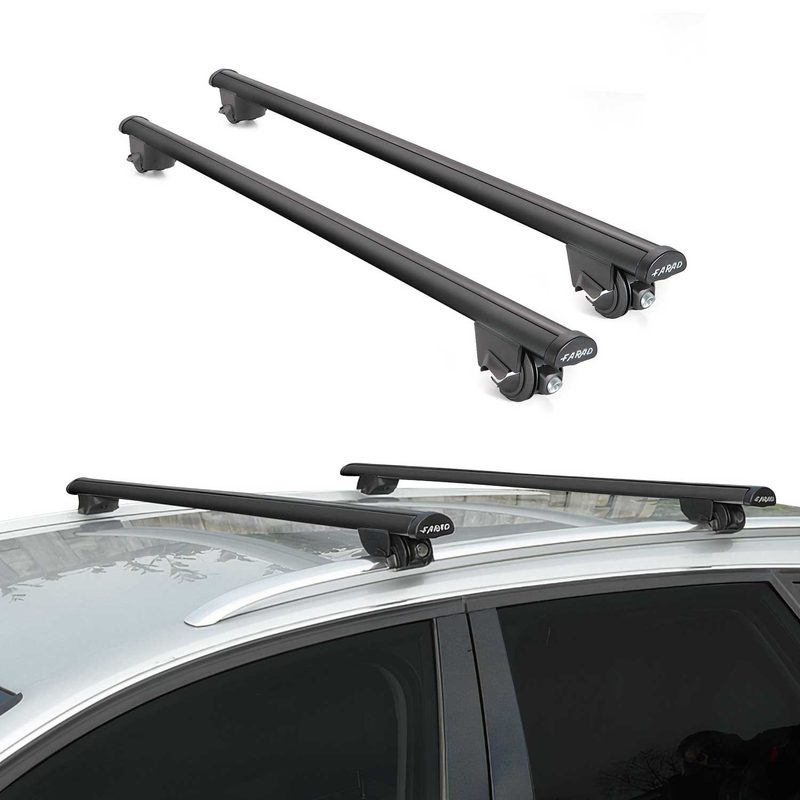 2012-2019 Land Rover Range Rover Evoque Roof Rack Cross Bars Black
