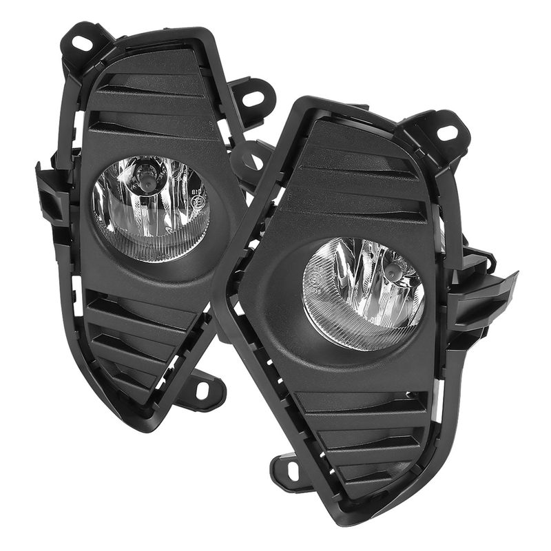 2016-2020 Toyota RAV4 H16 Fog Lights Kit Chrome Housing/Clear Lens