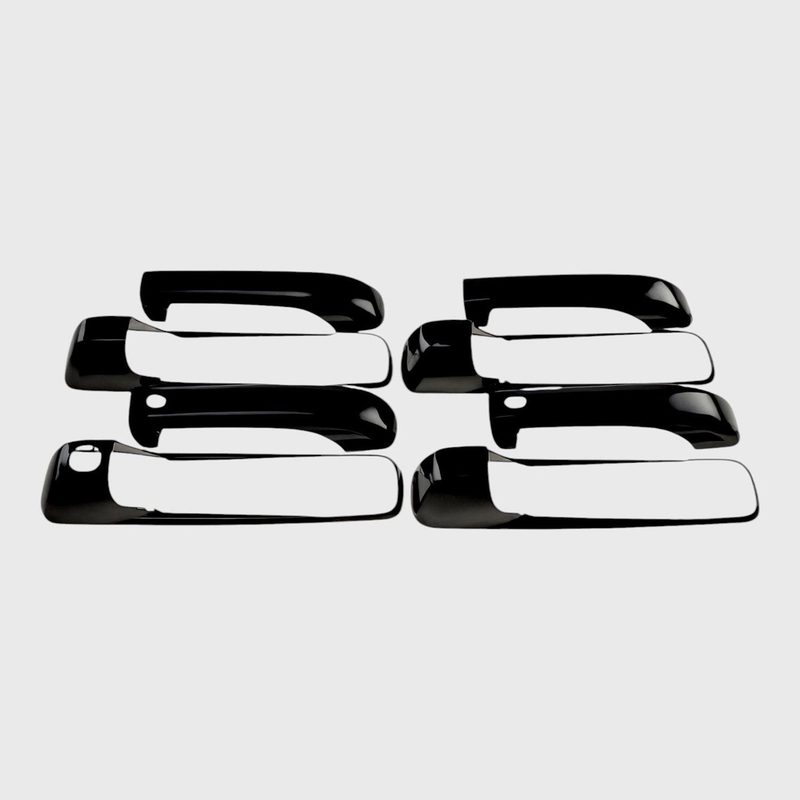 2013-2018 RAM RAM 1500/2500/3500 Door Handle Cover Gloss Black 10Pcs ABS Plastic