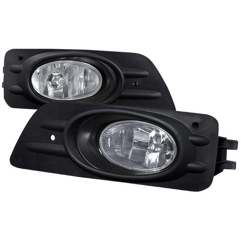 2006-2007 Honda Accord Sedan H11 Fog Lights Kit Chrome Housing/Clear Lens