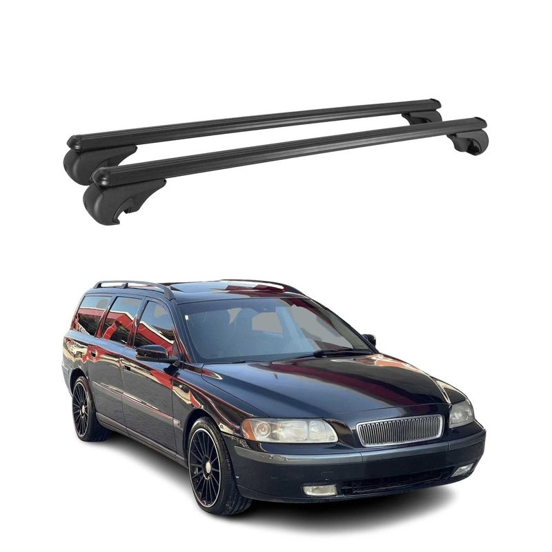 2003-2007 Volvo XC70 Roof Rack Cross Bars Black
