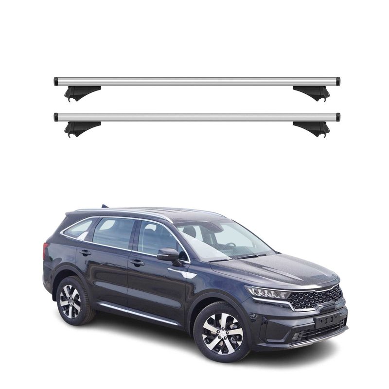2021-2026 Kia Sorento Hybrid Roof Rack Cross Bars Silver