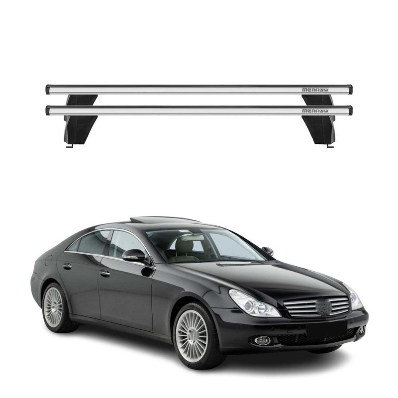 2008-2011 Mercedes CLS Class C19 Roof Rack Cross Bars Silver
