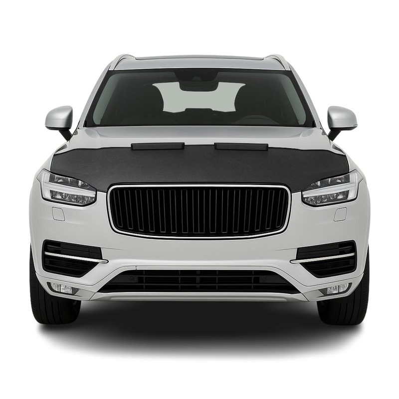 2016-2024 Volvo XC90 2016-2024 Pre-FL Car Bonnet Mask Hood Bra Carbon Black 1 Pc