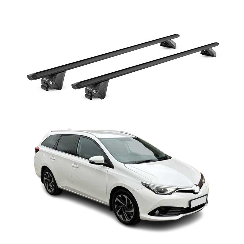2012-2018 Toyota Auris Wagon Roof Rack Cross Bars Black