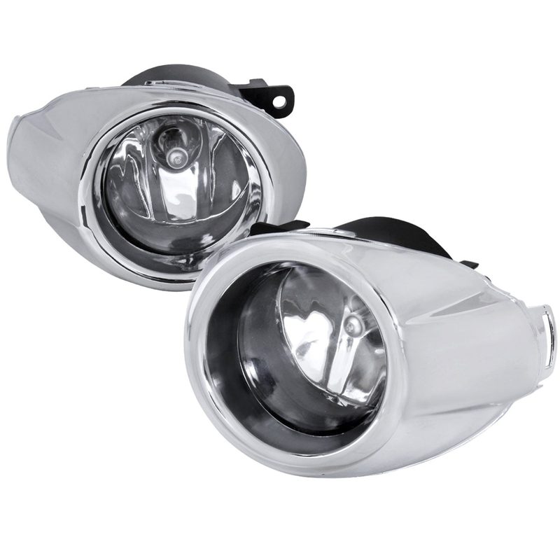 2012-2014 Ford Focus H11 Fog Lights Kit Chrome Housing/Clear Lens