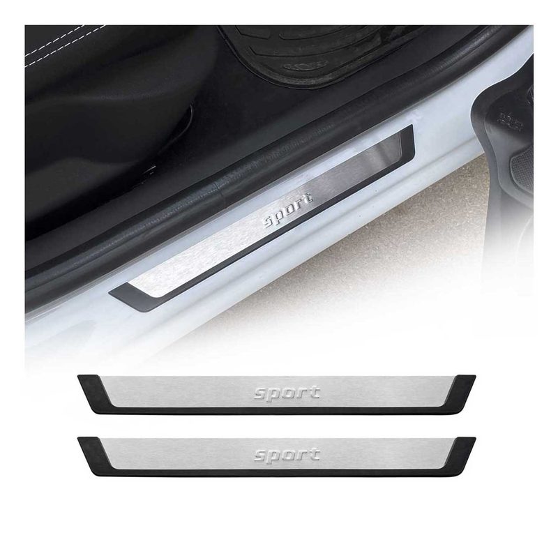 Honda Ridgeline Door Sill Scuff Plate Scratch Protector Sport Stainless Steel Silver 2 Pcs