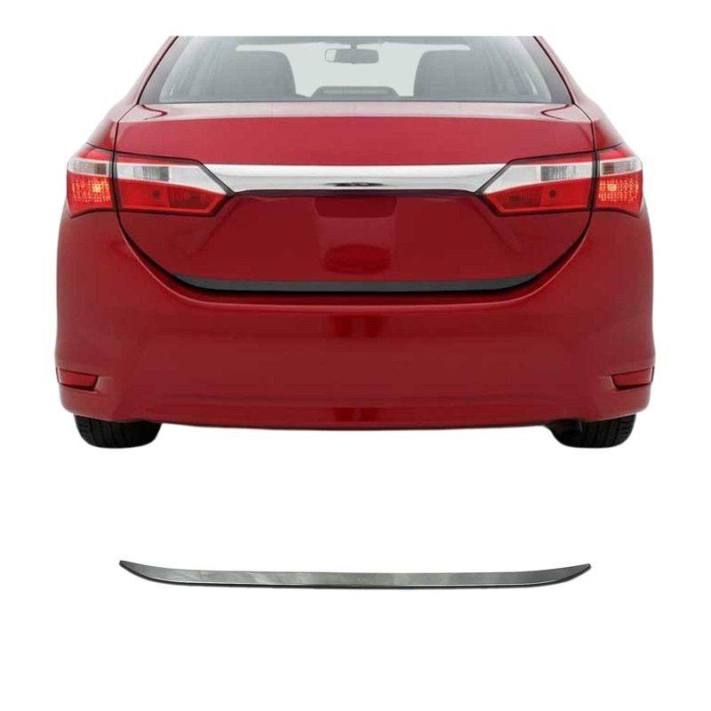 2014-2019 Toyota Corolla Sedan Rear Trunk Molding Trim Stainless Steel