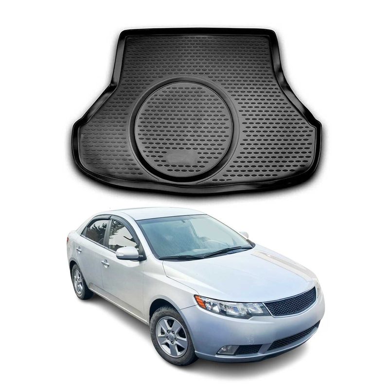 2010-2013 Kia Forte Cargo Liner Trunk Mat All Weather Black