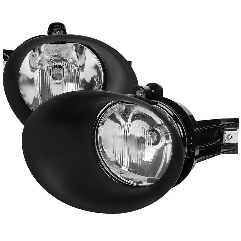2002-2009 Dodge RAM 1500/2500/3500 9006 Fog Lights Chrome Housing/Clear Lens