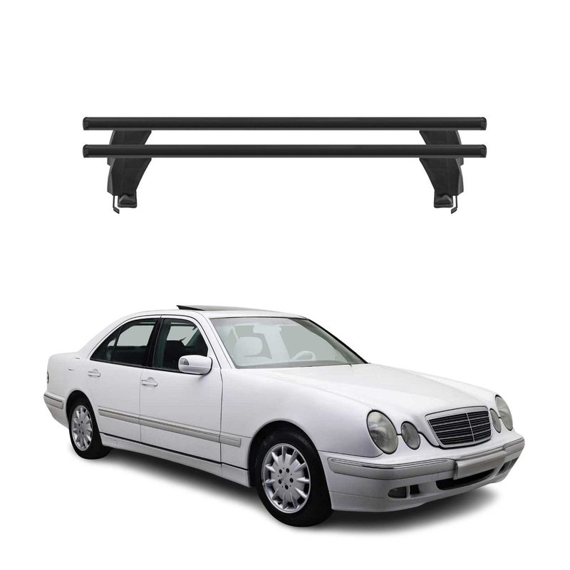 1996-2002 Mercedes E Class W210 Sedan Roof Rack Cross Bars Black
