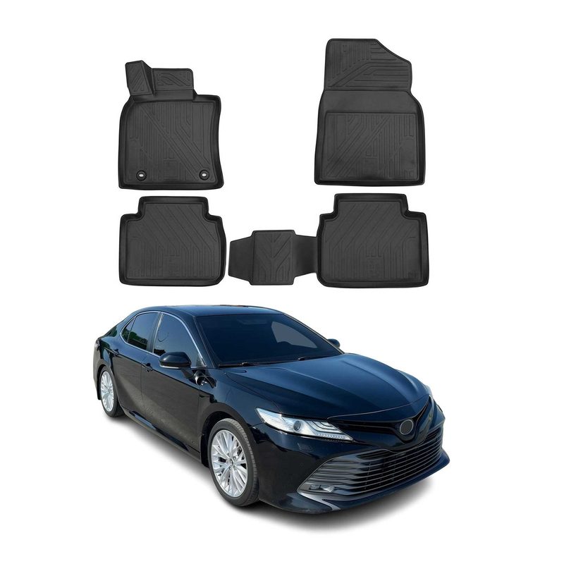 2018-2024 Toyota Camry Floor Mats Liners Full Set All Weather Black