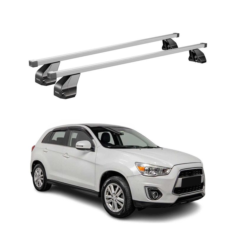 2013-2015 Mitsubishi Outlander Sport Roof Rack Cross Bars Silver