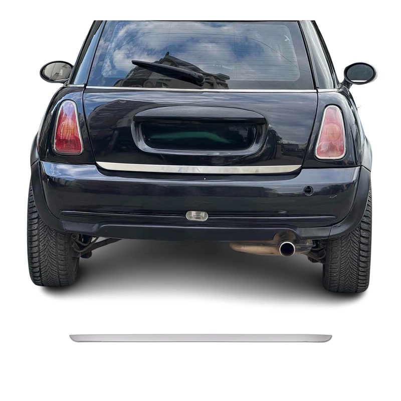 2006-2013 Mini Cooper R56 Rear Trunk Lid Molding Trim Stainless Steel Silver 1Pc