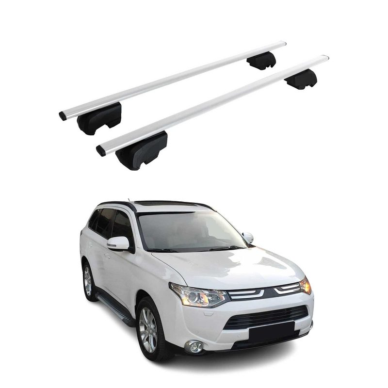 2011-2020 Mitsubishi Outlander Roof Rack Cross Bars Silver