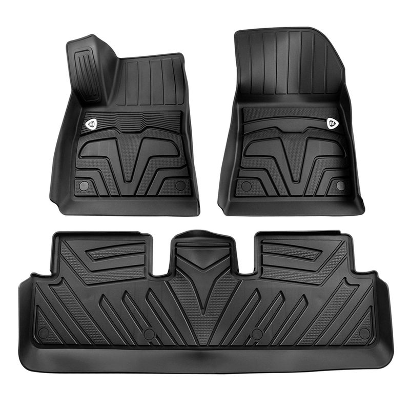 2017-2022 Tesla Model 3 All Weather TPE Floor Mats Liner 3Pcs