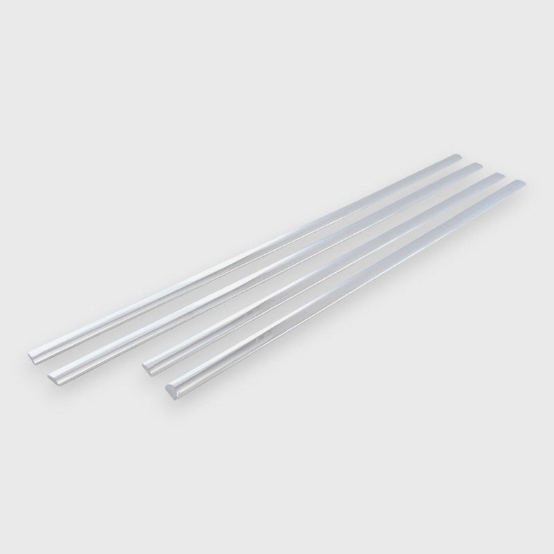 2014-2025 Chevrolet Silverado 1500 Side Door Molding Trim Set Chrome 4Pcs ABS Plastic