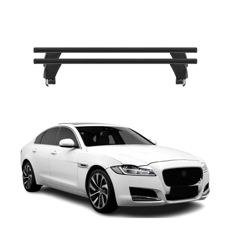 2016-2019 Jaguar Xf Sedan Roof Rack Cross Bars Black