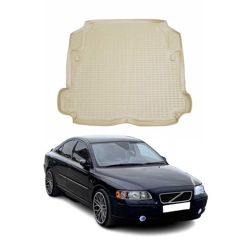2001-2009 Volvo S60 Sedan Cargo Liner Trunk Mat All Weather Beige
