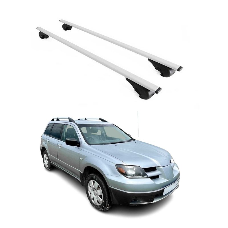 2003-2006 Mitsubishi Outlander Roof Rack Cross Bars Silver
