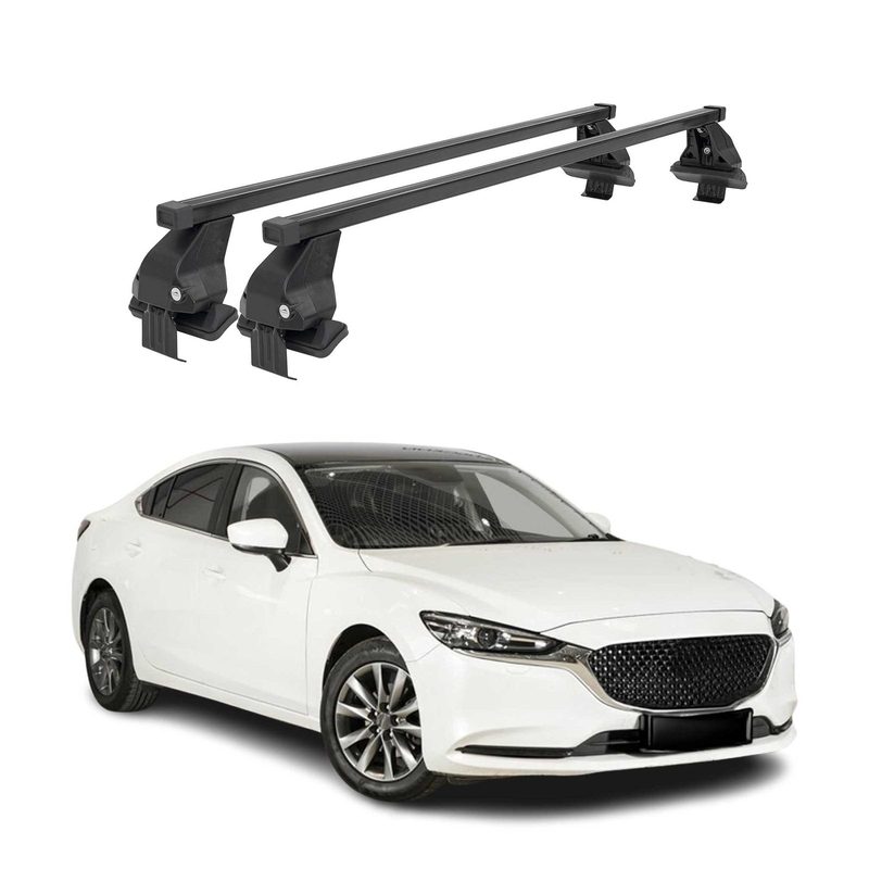 2018-2021 Mazda 6 Roof Rack Cross Bars Black