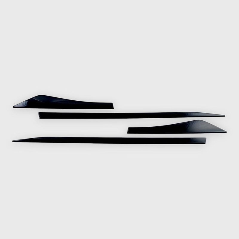 2021-2025 Nissan Rogue Side Door Molding Trim Set Gloss Black 4Pcs ABS Plastic