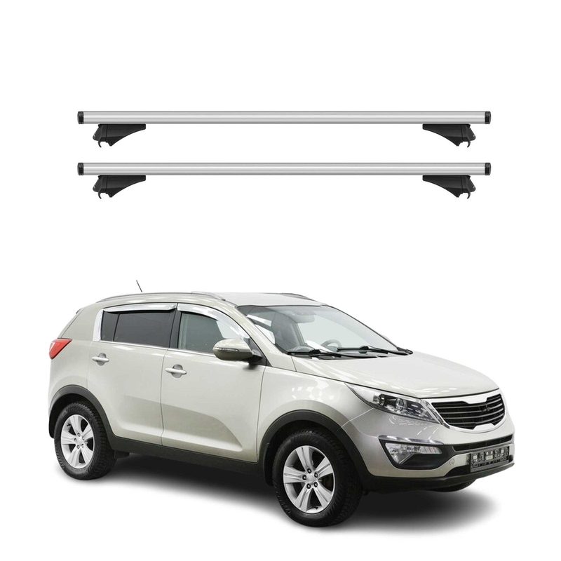 2011-2014 Kia Sportage Roof Rack Cross Bars Silver