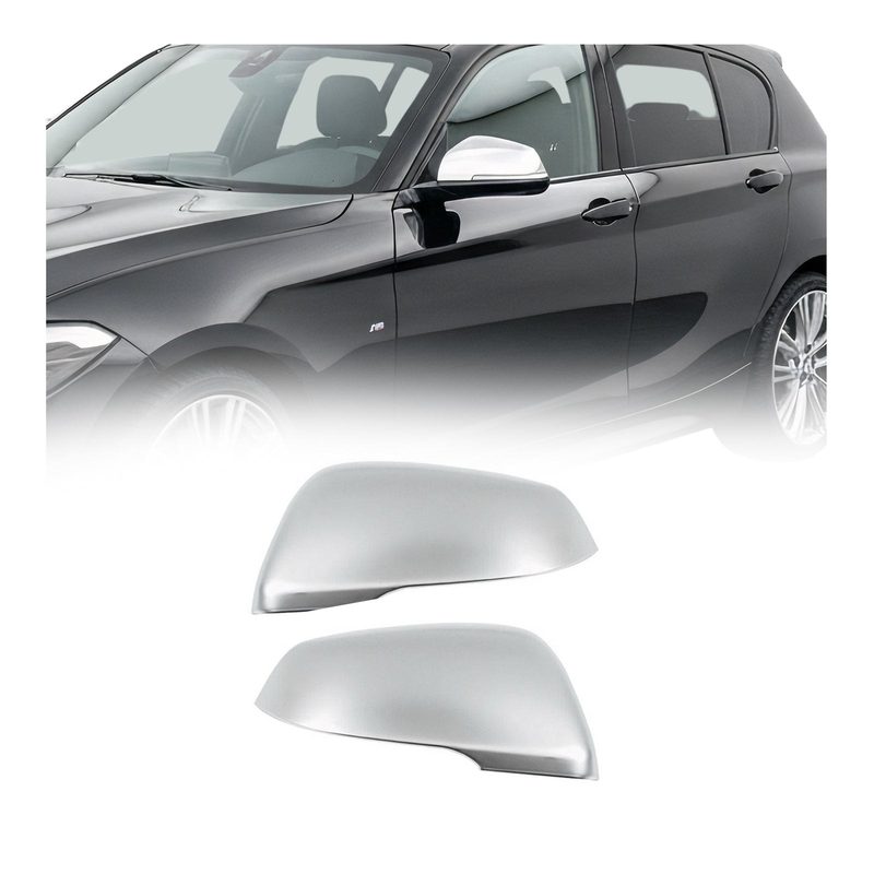 2016-2019 BMW X1 2016-2018 / X2 2018-2019 / 2 Series Gran Tourer Side Mirror Cover Caps Chrome Silver